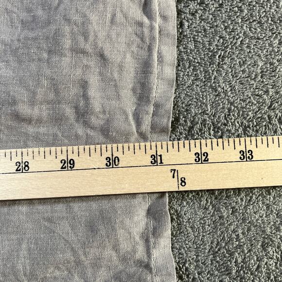 Match Point Blouse Womens Medium Gray Linen Lightweight Vacation Beach Lagenlook - Picture 8 of 9
